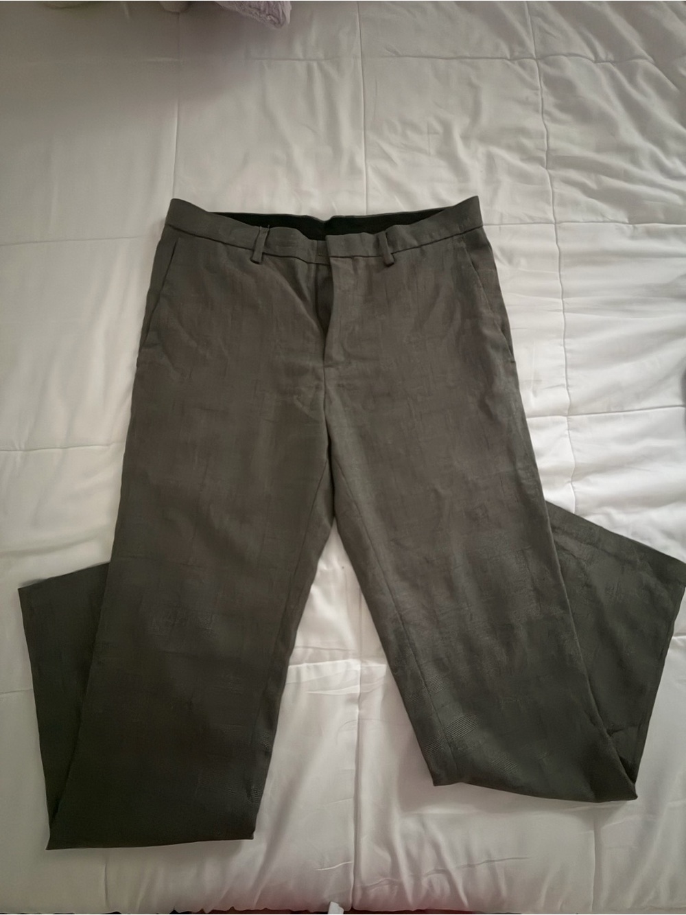 Kenneth Cole Men's Charcoal Dress Pants
